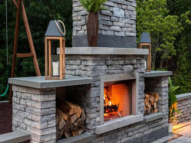 patio fireplace installation repair in peoria il.